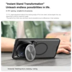 NILLKIN CamShield Prop MagSafe Magnetic Translucent PC Phone Case, For vivo X200 Ultra, For vivo X200 Pro mini, For vivo X200 Pro - Image 6