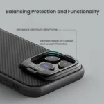 NILLKIN CamShield Prop MagSafe Magnetic PC Phone Case with Frame, For iPhone 16 Pro Max - Image 5