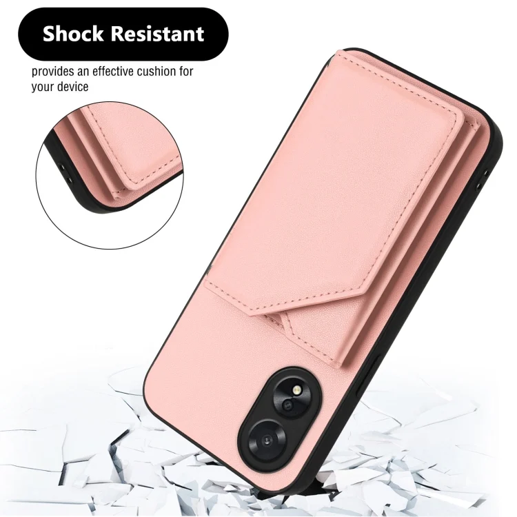 EDA007336204A_2.webp Skin Feel Four Card Slots Phone Case with Wrist Strap, For OPPO A38 4G / A18 4G Global, For OPPO A58 4G Global, For OPPO Reno10 Pro 5G Global - Image 3