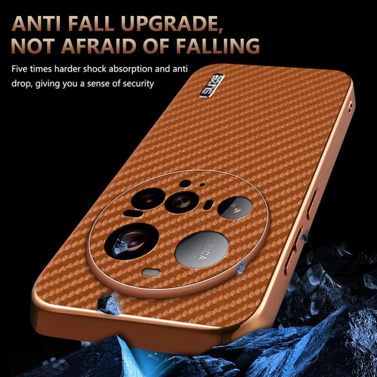 EDA007336805A_3.webp AZNS Electroplated Edge Carbon Fiber Texture Phone Case, For Xiaomi 15 Ultra, For Xiaomi 15 Pro, For Xiaomi 15, For Xiaomi 14T Pro, For Xiaomi 14T - Image 4