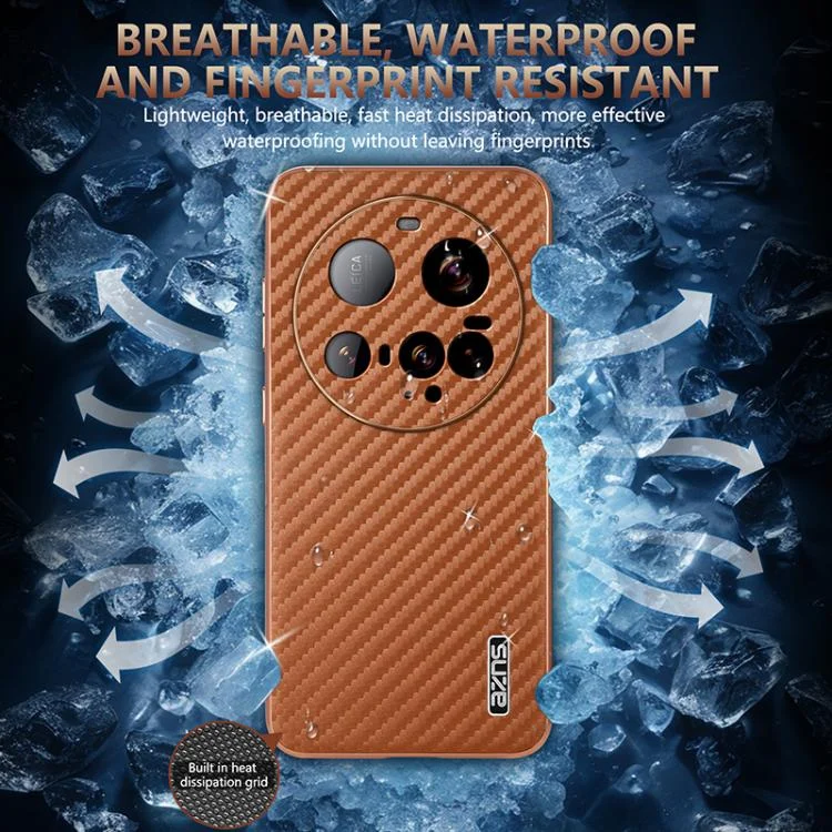 EDA007336805A_5.webp AZNS Electroplated Edge Carbon Fiber Texture Phone Case, For Xiaomi 15 Ultra, For Xiaomi 15 Pro, For Xiaomi 15, For Xiaomi 14T Pro, For Xiaomi 14T - Image 6