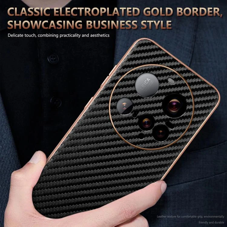 EDA007336805A_6.webp AZNS Electroplated Edge Carbon Fiber Texture Phone Case, For Xiaomi 15 Ultra, For Xiaomi 15 Pro, For Xiaomi 15, For Xiaomi 14T Pro, For Xiaomi 14T - Image 7