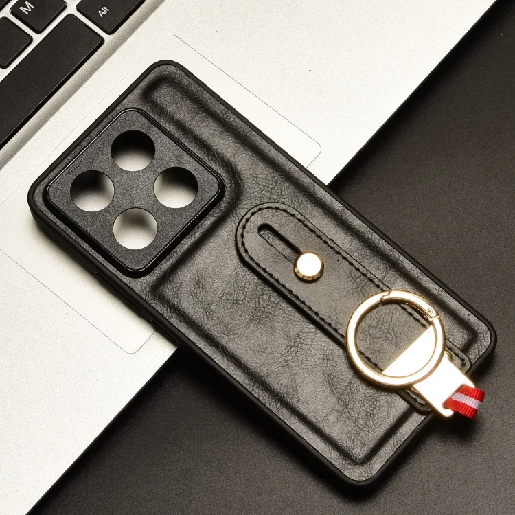 EDA007339701A_1.webp Wristband Leather Back Phone Case, For Xiaomi 14T Pro, For Xiaomi 14T - Image 2