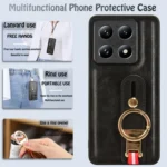 Wristband Leather Back Phone Case, For Xiaomi 14T Pro, For Xiaomi 14T - Image 6