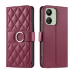 Ring Buckle Rhombic Leather Phone Case, For Xiaomi Poco C65 / M6, For Xiaomi Poco X6 5G Global, For Xiaomi 13T / 13T Pro, For Xiaomi Poco F5