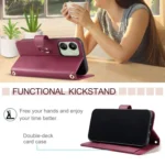 Ring Buckle Rhombic Leather Phone Case, For Xiaomi Poco C65 / M6, For Xiaomi Poco X6 5G Global, For Xiaomi 13T / 13T Pro, For Xiaomi Poco F5 - Image 7