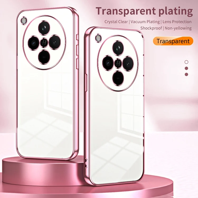 EDA007346501A_1.webp Transparent Plating Fine Hole Phone Case, For OPPO Find X8, For OPPO Find X8 Pro - Image 2