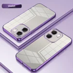 Transparent Plating Fine Hole Phone Case, For OPPO A5x 5G Global, For OPPO A5 Pro 5G Global - Image 2