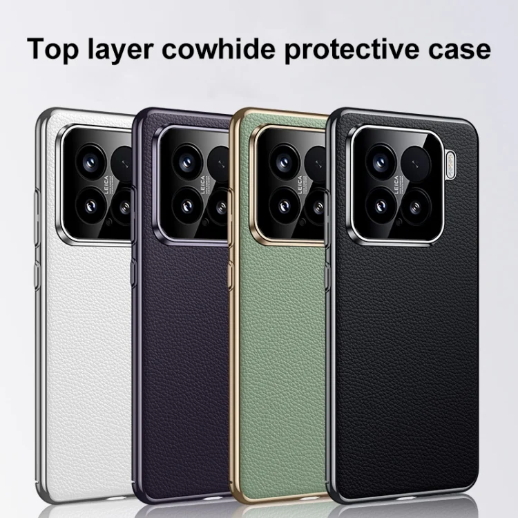 EDA0073468_B1.webp Genuine Leather PC Phone Case, For Xiaomi 15 Pro, For Xiaomi 15 - Image 2