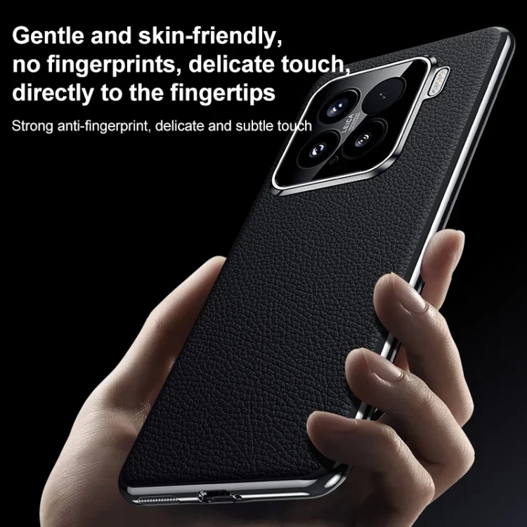 EDA0073468_B3.webp Genuine Leather PC Phone Case, For Xiaomi 15 Pro, For Xiaomi 15 - Image 4