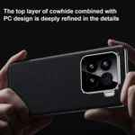 Genuine Leather PC Phone Case, For Xiaomi 15 Pro, For Xiaomi 15 - Image 6