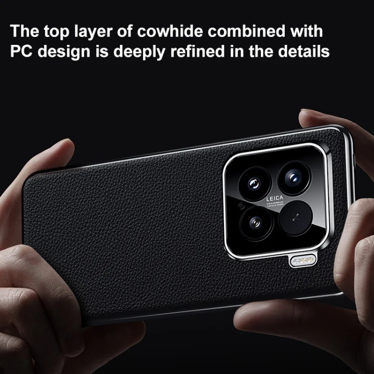 EDA0073468_B5.webp Genuine Leather PC Phone Case, For Xiaomi 15 Pro, For Xiaomi 15 - Image 6