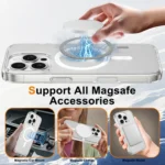 Camera Control Button Integrated MagSafe Clear Phone Case, For iPhone 16 Pro Max, For iPhone 16 Pro, For iPhone 16 Plus, For iPhone 16 - Image 8