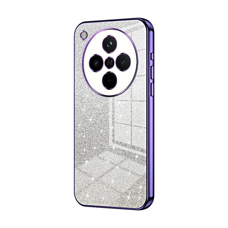 Gradient Glitter Powder Electroplated Phone Case, For OPPO Find X8, For OPPO Find X8 Pro