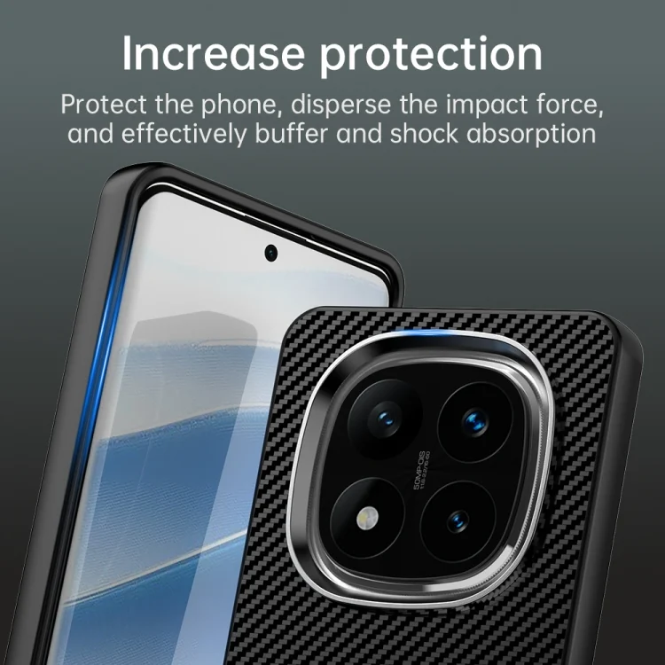 EDA007351213A_6.webp Carbon Fiber Series IMD Phone Case, For Redmi Note 14 Pro+ 5G, For Redmi 14R, For Redmi Note 14 Pro 5G, For Redmi 14C, For Redmi A3, For Redmi 13C 4G, For Redmi Note 13 Pro+ - Image 7