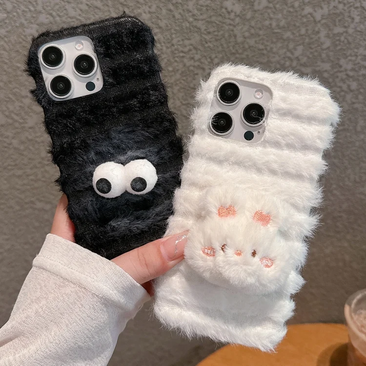 EDA0073525_B2.webp Doll Plush PU Hybrid PC Phone Case, For iPhone 13 Pro Max, For iPhone 13 Pro, For iPhone 13 - Image 3