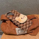 Doll Plush PU Hybrid PC Phone Case, For iPhone 13 Pro Max, For iPhone 13 Pro, For iPhone 13 - Image 6