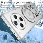 Ice Sense Series Graphene Cooling MagSafe Holder Phone Case, For OPPO Find X8, For OPPO Find X8 Pro - Image 8