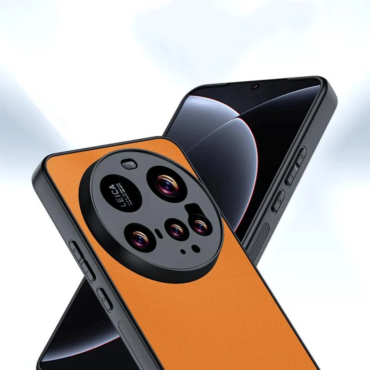 EDA007354002A_2.webp Ultra-thin Plain Skin Leather Phone Case, For Xiaomi 15 Ultra, For Xiaomi 15 - Image 3