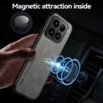Skin Feel Magnetic Leather Back Phone Case, For Xiaomi 14T Pro, For Xiaomi 14T, For Xiaomi 12T Pro - Image 6