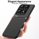 Classic Tilt Strip Grain Magnetic PC Hybrid TPU Phone Case, For Xiaomi 14T Pro, For Xiaomi 14T - Image 2