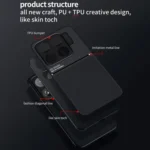 Classic Tilt Strip Grain Magnetic PC Hybrid TPU Phone Case, For Xiaomi 15S Pro, For Xiaomi 15 Ultra, For Xiaomi Poco M7 Pro 5G, For Xiaomi 15 Pro, For Xiaomi 15 - Image 4