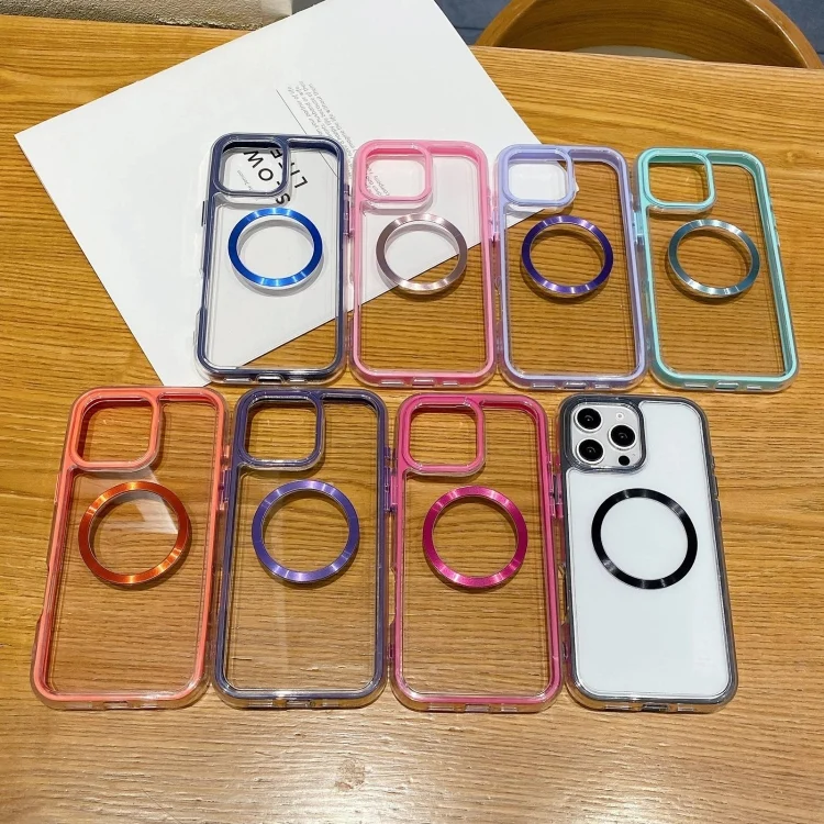 EDA0073608_B1.webp 3 in 1 Airbag CD Texture MagSafe Phone Case, For iPhone 12 Pro Max, For iPhone 12 Pro - Image 2