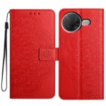 Flower Embossed Leather Phone Case, For Xiaomi Poco F7 Pro / F7 Ultra, For Xiaomi 15 Pro, For Xiaomi 15