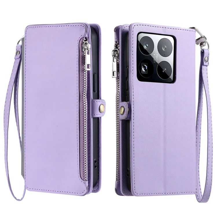 EDA007363202A.webp Leather Stitching Multi-card Slot Zipper Phone Case, For Xiaomi 15 Pro, For Xiaomi 15 - Image 1
