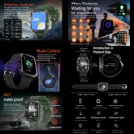 ZW69 1.97 inch AMOLED Outdoor Sports BT Call Smart Watch, Blood Oxygen / Heart Rate / Remote Photography / Sleep monitoring - Image 5