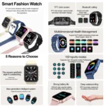 ZW36 1.83 inch BT Call Smart Watch, Blood oxygen / Blood Pressure / Heart Rate - Image 2