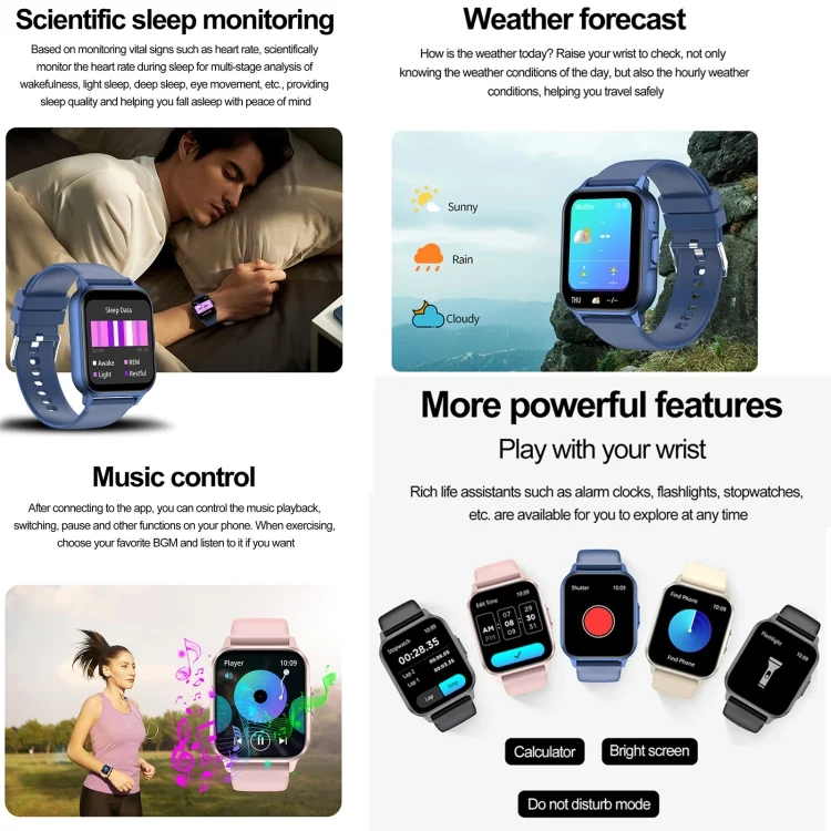 EDA0073673_B5.webp ZW36 1.83 inch BT Call Smart Watch, Blood oxygen / Blood Pressure / Heart Rate - Image 6