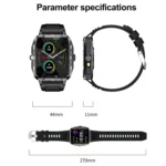 ZW59 1.95 inch BT Call Sports Smart Watch, Blood Oxygen / Heart Rate / Remote Photography - Image 9
