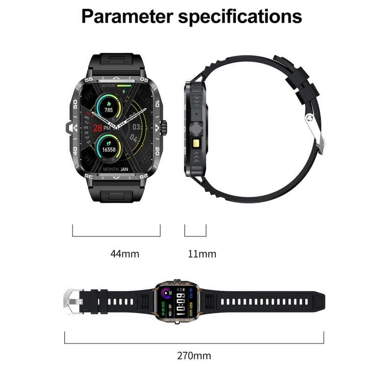 EDA0073677_B8.webp ZW59 1.95 inch BT Call Sports Smart Watch, Blood Oxygen / Heart Rate / Remote Photography - Image 9