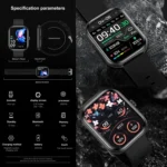 ZW65 2.01 inch Fitness Smart Watch, Blood Oxygen / Blood Pressure / Heart Rate - Image 5