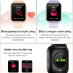 KT73S 1.85 inch Square Screen BT Call Smart Watch, Heart Rate / Blood Pressure / Blood Oxygen / Female Health / Sleep Monitoring - Image 7