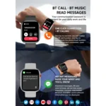LC88 2 inch Square Screen BT Call Smart Watch, Heart Rate / Blood Pressure / Blood Oxygen / Sleep Monitoring - Image 6