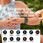 HT30 1.7 inch IP68 Waterproof Silicone Band Smart Watch, Support Flashlight / Banknote Detector Light / Compass - Image 11