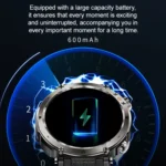 HT30 1.7 inch IP68 Waterproof Silicone Band Smart Watch, Support Flashlight / Banknote Detector Light / Compass - Image 7