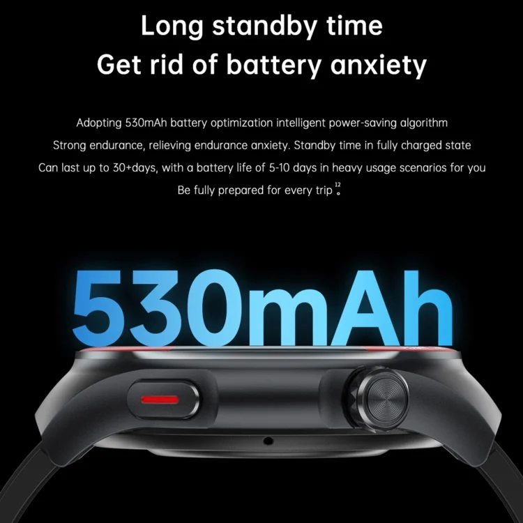 EDA0073706_B3.webp T82 1.43 inch Round Screen BT Call Smart Watch, Heart Rate / Blood Pressure / Blood Oxygen / Sleep / Blood Sugar / HRV / Metope / SOS - Image 4