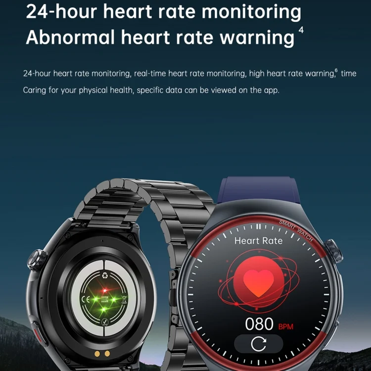EDA0073706_B7.webp T82 1.43 inch Round Screen BT Call Smart Watch, Heart Rate / Blood Pressure / Blood Oxygen / Sleep / Blood Sugar / HRV / Metope / SOS - Image 8