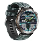 HT30 1.7 inch IP68 Waterproof Camouflage Silicone Band Smart Watch, Support Flashlight / Banknote Detector Light / Compass - Image 13