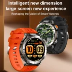 HT30 1.7 inch IP68 Waterproof Camouflage Silicone Band Smart Watch, Support Flashlight / Banknote Detector Light / Compass - Image 2