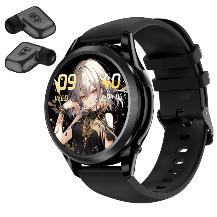 X17 mini 1.27 inch IP67 Waterproof 2 in 1 Bluetooth Earphone Smart Watch