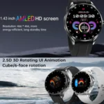 X20 1.43 inch IP67 Waterproof 2 in 1 Bluetooth Earphone Smart Watch - Image 2