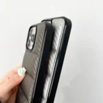 Carbon Fiber Texture Down Jacket Phone Case, For iPhone 11 Pro Max, For iPhone 11 - Image 3