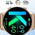 CY19 1.32 inch AMOLED Screen Silicone Strap Smart Watch, Blood Oxygen/Blood Pressure/Heart Rate - Image 4