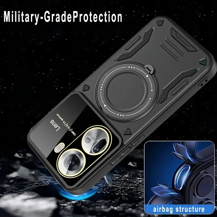 EDA007377803A_5.webp Large Window MagSafe Holder Phone Case, For OPPO Reno11 5G Global, For OPPO A78 5G, For OPPO A77 5G / A57 5G / A77s 4G - Image 6