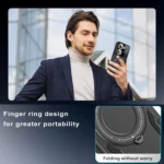 Large Window MagSafe Holder Phone Case, For OPPO Reno11 5G Global, For OPPO A78 5G, For OPPO A77 5G / A57 5G / A77s 4G - Image 7