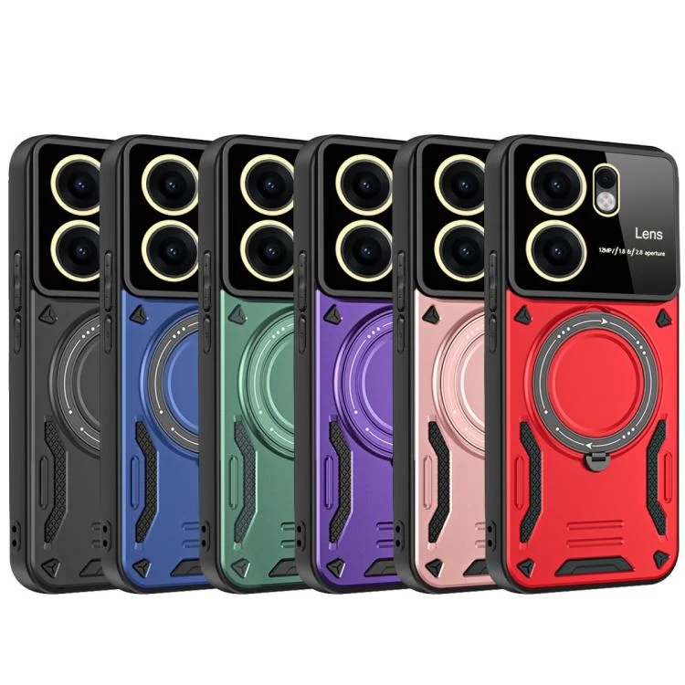 EDA007377807A_1.webp Large Window MagSafe Holder Phone Case, For OPPO Reno13 F 4G / 5G, For OPPO Reno12 Pro Global, For OPPO Reno12 Global - Image 2